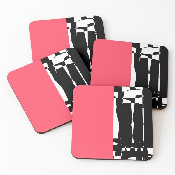Item preview, Coral Red and Black Abstract 2 designed and sold by Irena Orlov.