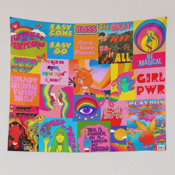 Item preview, Happy Hippie Collage designed and sold by somebodyelse.