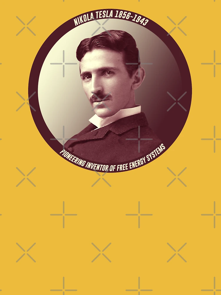 T-shirt Nikola Tesla Sérigraphié - Coton 100%, Unisexe, Neuf Avec étiquette Tultex