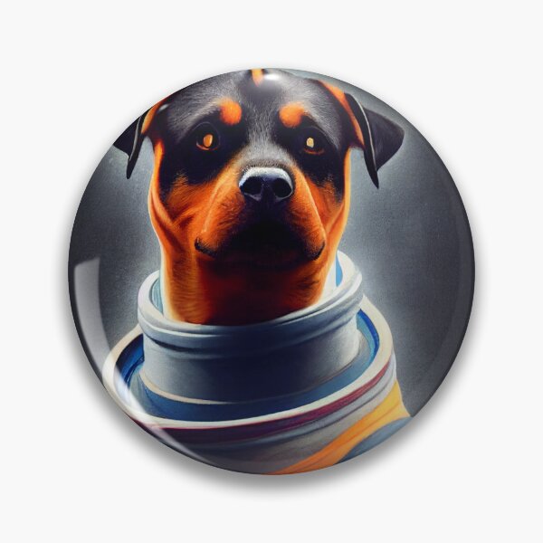 Item preview, Rottweiler wearing astronaut clothing designed and sold by Studiowatermars.