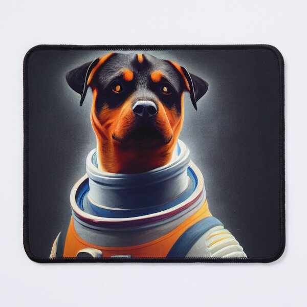 Item preview, Rottweiler wearing astronaut clothing designed and sold by Studiowatermars.