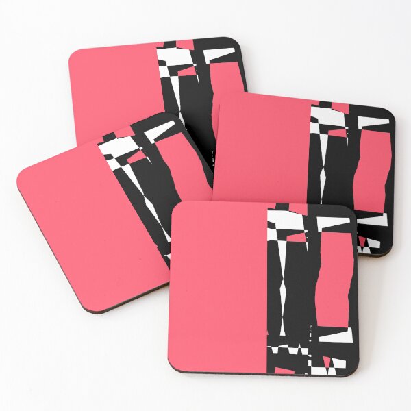 Item preview, Coral Red and Black Abstract 3 designed and sold by Irena Orlov.