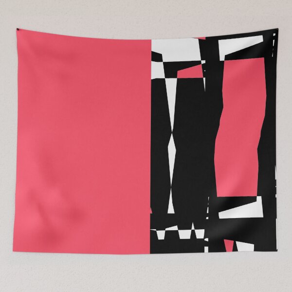 Item preview, Coral Red and Black Abstract 3 designed and sold by Irena Orlov.