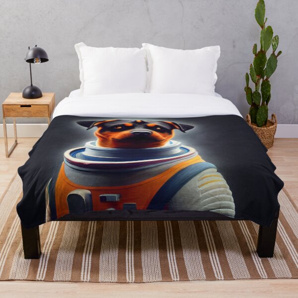 Item preview, Rottweiler wearing astronaut clothing designed and sold by Studiowatermars.