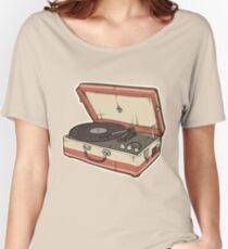 Vintage Record Player Women's Relaxed Fit T-Shirt