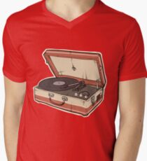 Vintage Record Player Men's V-Neck T-Shirt