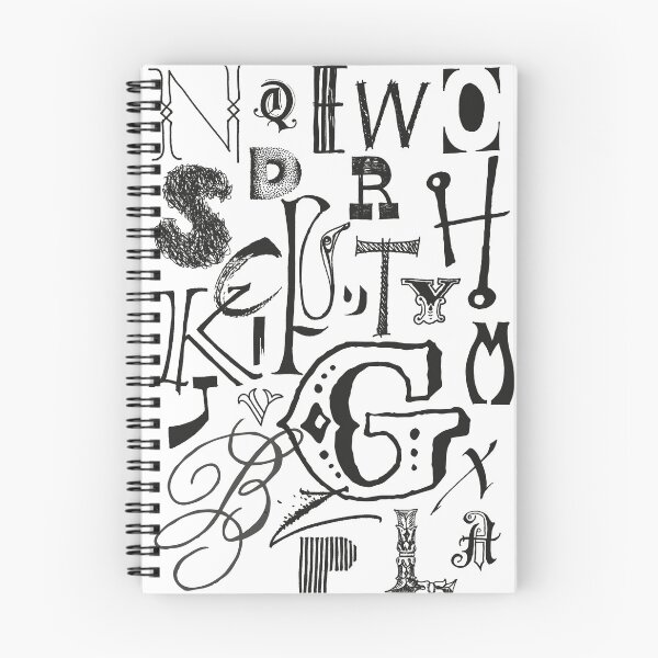 Item preview, Hand drawn alphabet mash up designed and sold by sharon-s-studio.
