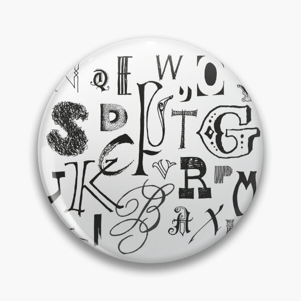 Item preview, Hand drawn alphabet mash up designed and sold by sharon-s-studio.