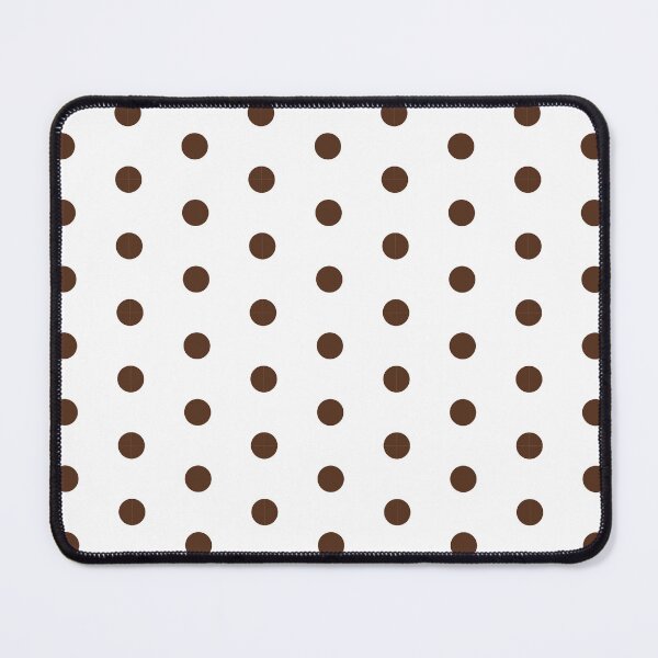 Item preview, Chocolate Polka Dots on White designed and sold by SJ Designs.