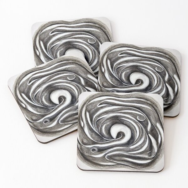 Item preview, Black and White Whirlpool designed and sold by DeepSymbolism.