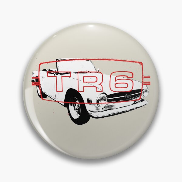 Item preview, Triumph TR6 1970s classic sports car monoblock black/white with logo designed and sold by soitwouldseem.