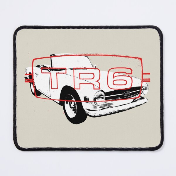 Item preview, Triumph TR6 1970s classic sports car monoblock black/white with logo designed and sold by soitwouldseem.