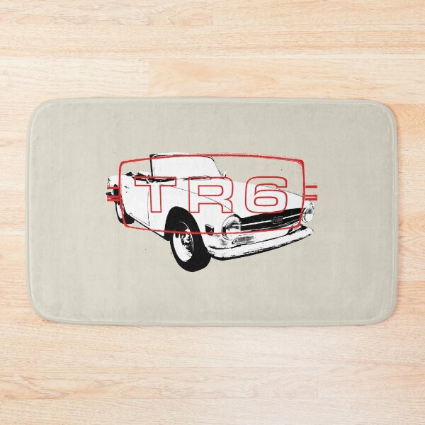 Item preview, Triumph TR6 1970s classic sports car monoblock black/white with logo designed and sold by soitwouldseem.
