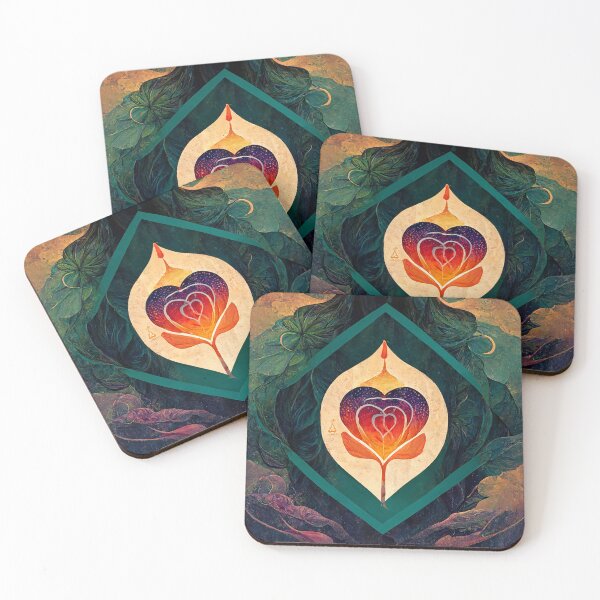 Item preview, Rainbow Heart Chakra designed and sold by DeepSymbolism.