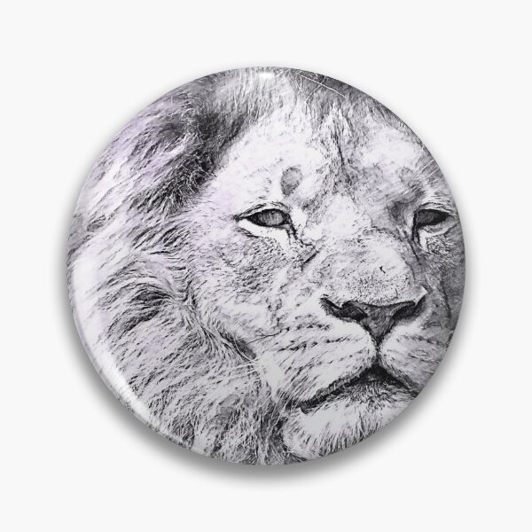Item preview, Lion detailed sketch Africa designed and sold by aventi24.