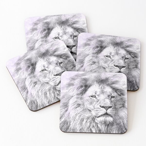 Item preview, Lion detailed sketch Africa designed and sold by aventi24.