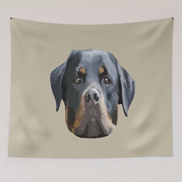 Item preview, Rottweiler Head Vector Art Cut Out designed and sold by taiche.
