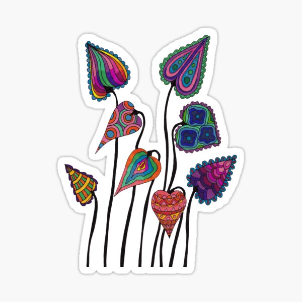 Disco Leaves Sticker