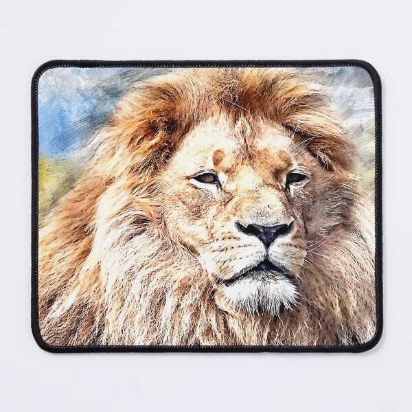 Item preview, Lion detailed sketch nature Africa designed and sold by aventi24.