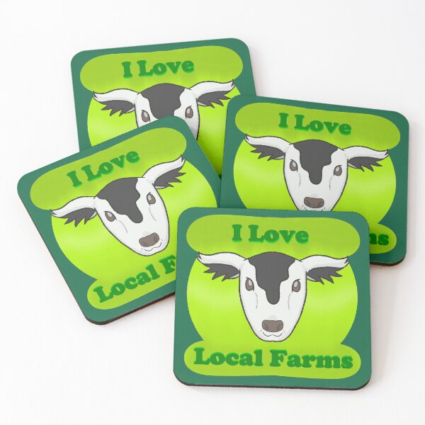 Item preview, Happy Cow (I Love Local Farms) designed and sold by Quirkball.