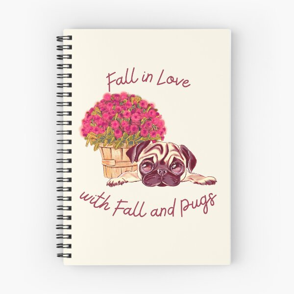 Item preview, Fall in Love with Fall and Pugs designed and sold by SushiAnn.