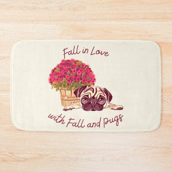 Item preview, Fall in Love with Fall and Pugs designed and sold by SushiAnn.