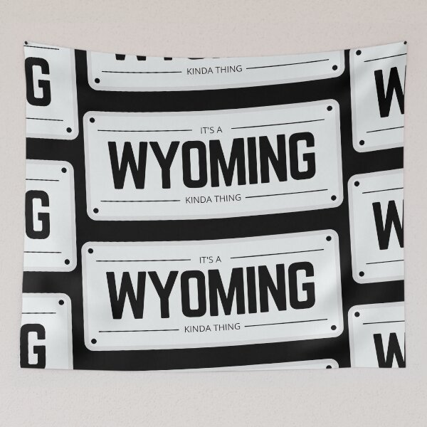 Item preview, Its a WYOMING kinda thing number plate  designed and sold by 133DandC.