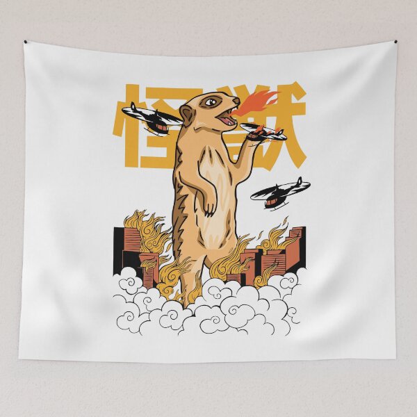 Item preview, Giant Meerkat Japanese Aesthetic Art designed and sold by MrEddie10.