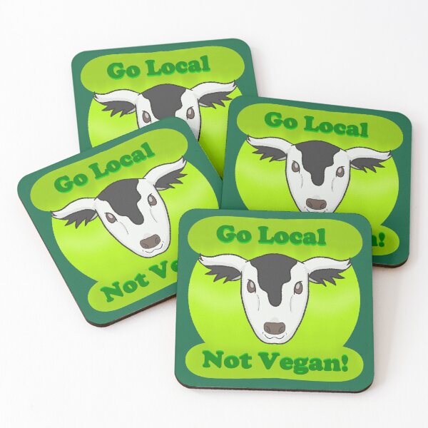 Item preview, Happy Cow (Go Local, Not Vegan!) designed and sold by Quirkball.