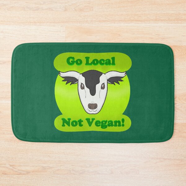 Item preview, Happy Cow (Go Local, Not Vegan!) designed and sold by Quirkball.