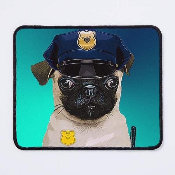 Item preview, Police Pug designed and sold by L'art Designs.