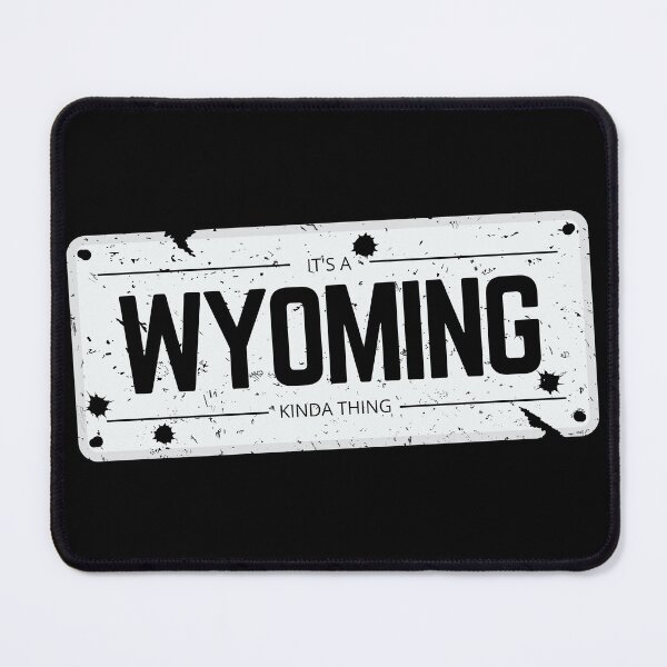 Item preview, Its a WYOMING kinda thing number plate distressed designed and sold by 133DandC.