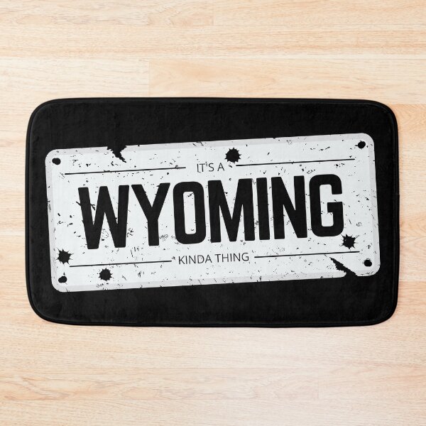 Item preview, Its a WYOMING kinda thing number plate distressed designed and sold by 133DandC.
