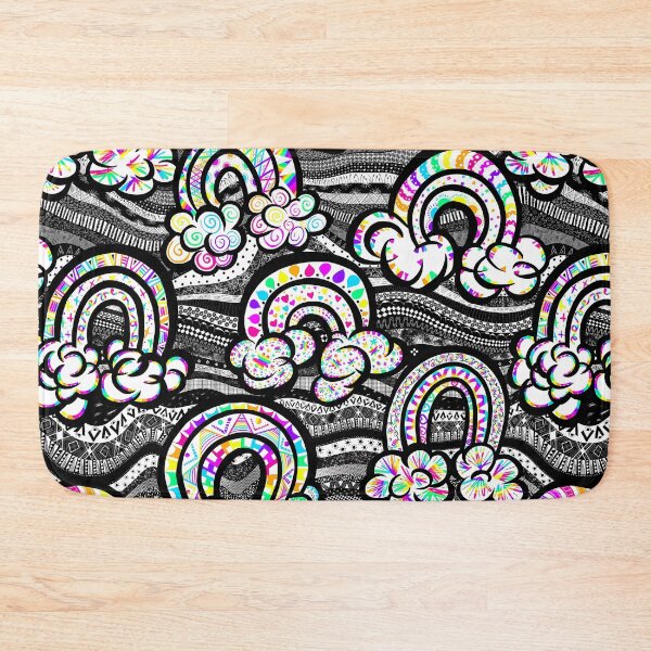Item preview, Bright black and white Unconventional Rainbows  designed and sold by saint-shores.
