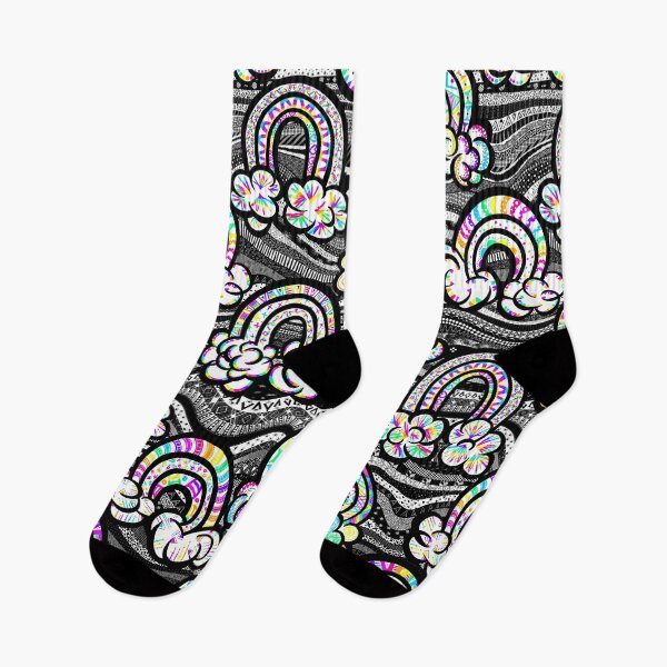 Item preview, Bright black and white Unconventional Rainbows  designed and sold by saint-shores.