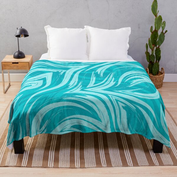 Item preview, Turquoise Wave Pattern designed and sold by PotluckPrints.