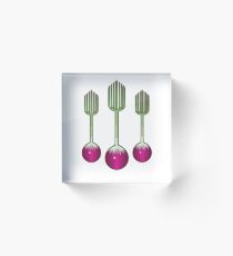 Tri Onion Fork! Acrylic Block