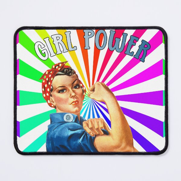 Item preview, Girl Power Retro Rainbow Pin-Up Art designed and sold by adriana-holmes.