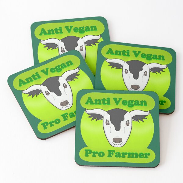 Item preview, Happy Cow (Anti Vegan Pro Farmer) designed and sold by Quirkball.