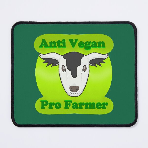 Item preview, Happy Cow (Anti Vegan Pro Farmer) designed and sold by Quirkball.