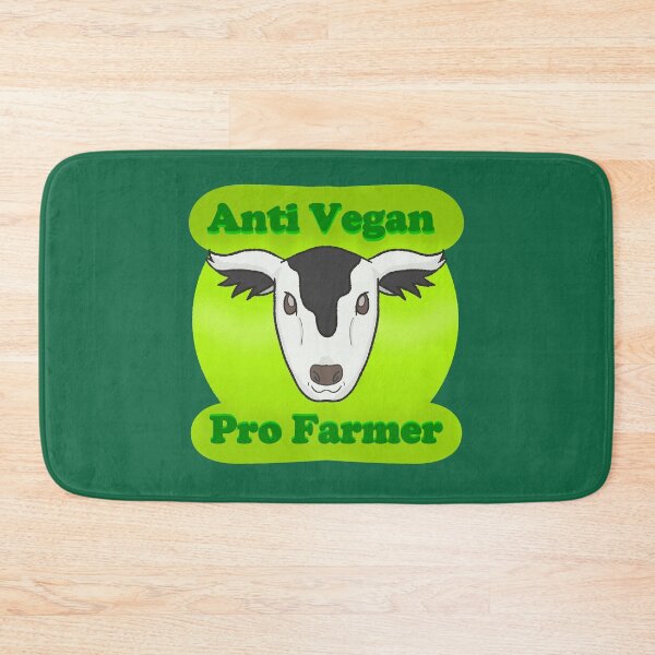 Item preview, Happy Cow (Anti Vegan Pro Farmer) designed and sold by Quirkball.