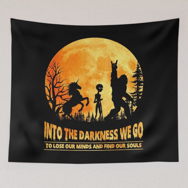 Item preview, Into the darkness we go to lose our minds and find our souls mountain nature funny vintage designed and sold by beckadamr.