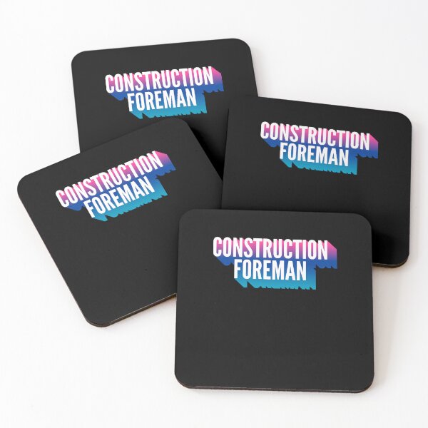 Item preview, Construction Foreman With Long Gradient Shadow designed and sold by SVPOD.