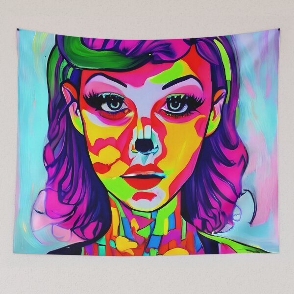 Aperçu de l'œuvre Femme colorée créée et vendue par Discount code.