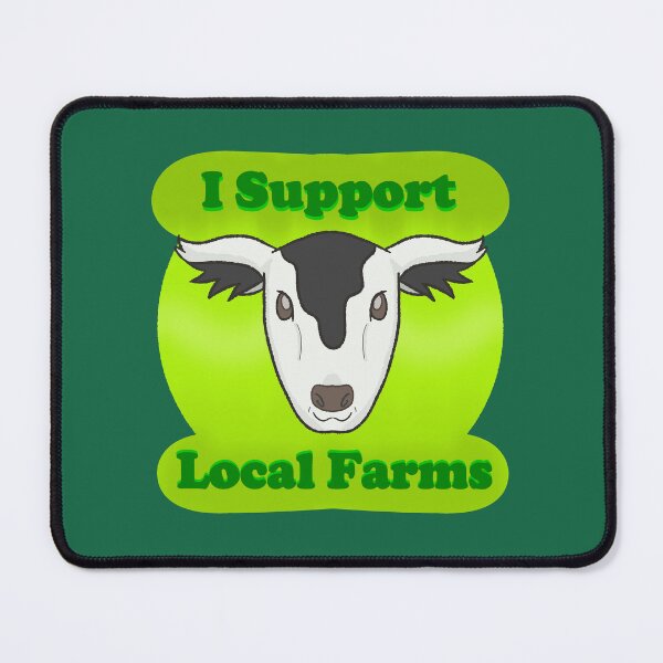 Item preview, Happy Cow (I Support Local Farms) designed and sold by Quirkball.