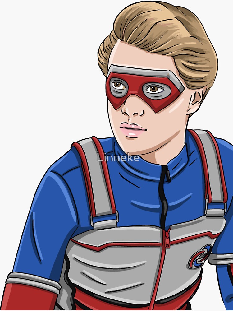 "Kid Danger Heroic Digital" Sticker for Sale by Linneke Redbubble