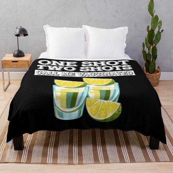Item preview, One Shot Two Shots Call Me Vaccinated Tequila drinking funny lover team  designed and sold by beckadamr.