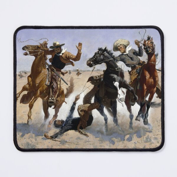 Item preview, Aiding a Comrade by Frederic Remington (1890) designed and sold by allhistory.