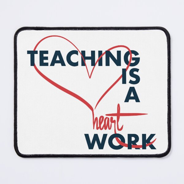 Item preview, Illustration Lettering of "Teaching is a Heart Work" designed and sold by RED by Arcanum Studio.