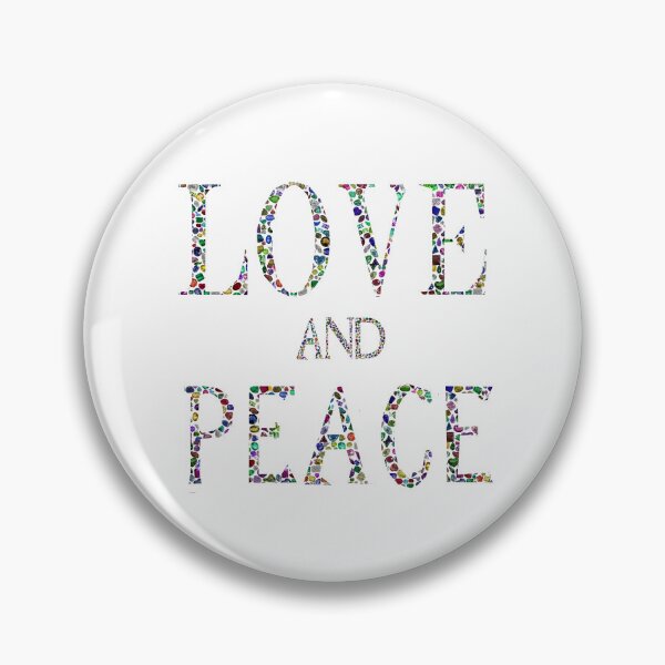 Item preview, Love and Peace made with Gemstones designed and sold by DigitalGemArt.